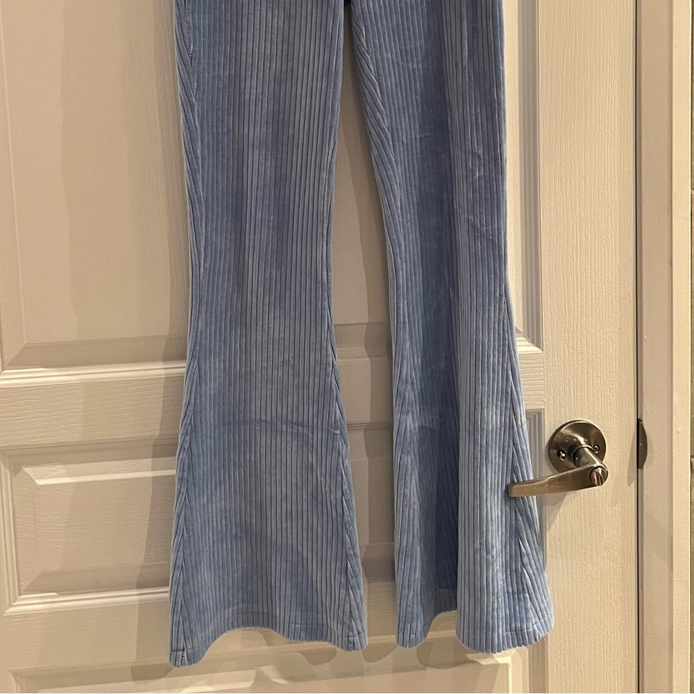 Aerie Velour Baby Blue Corduroy Pants XS
